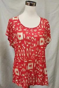 Camisa Top Tejido Floral Chicos Talla 2 o Grande Abstracto Manga Gorra - Imagen 1 de 7
