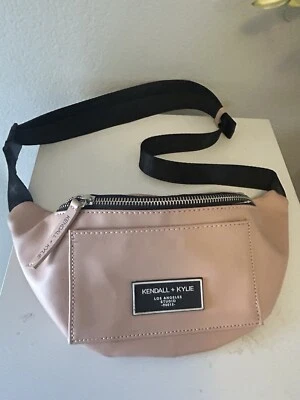 Kendall & Kylie Light Pink Fanny Pack Waist Belt Bag Black - NWOT - Image 1 of 4