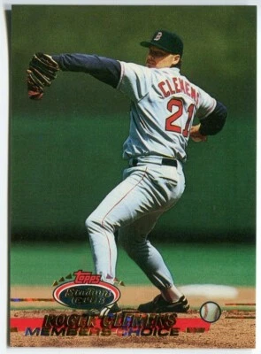 1993 Topps Stadium Club Members Choice #748 Roger Clemens Boston Red Sox - Image 1 of 2