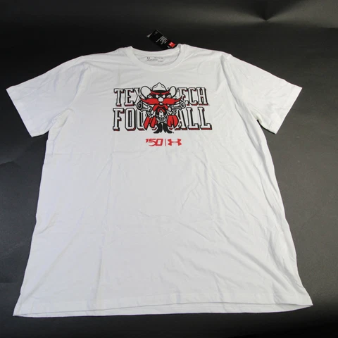 Texas Tech Red Raiders Under Armour HeatGear Short Sleeve Shirt Men's Used Cover