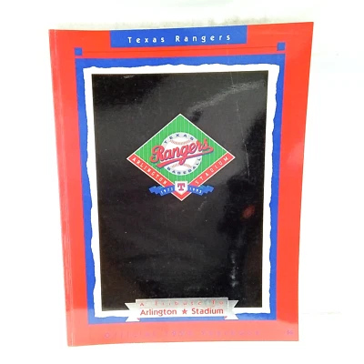 1993 Texas Rangers Official Yearbook Arlington Stadium Tribute Nolan Ryan - Image 1 of 2