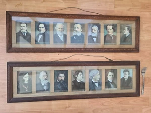 Klassische Komponisten Porträts in Vintage Holzrahmen Bilder x 2 - Bild 1 von 15