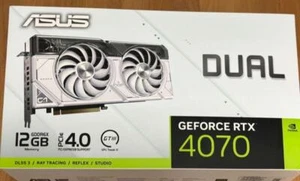 ASUS Dual GeForce RTX 4070 White Edition 12GB GDDR6X - Afbeelding 1 van 7
