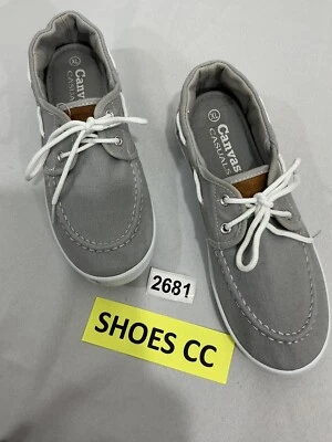 Женские холщовые повседневные серые лодочные туфли XL - Изображение 1 из 4