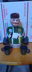 Juego de jarra de licor vodka hombre ruso vintage años 50 ARTMARK Originals. Completo - Imagen 1 de 3