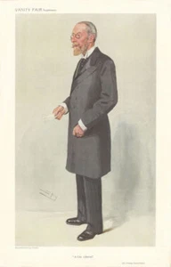 VANITY FAIR SPY CARTOON Sir John Irving Courtenay 'A City Liberal' Business 1909 - Picture 1 of 2