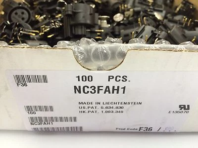 NOVO EM FOLHA NEUTRIK NC3FAH1 3 pólos receptor XLR fêmea CAIXA DE 100 - Imagem 1 de 2