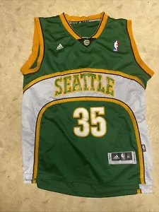 KEVIN DURANT Authentic Adidas SEATTLE SUPERSONICS Jersey NBA Sonics Thunder - Picture 1 of 5