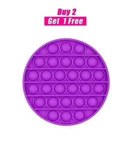 KAUFEN SIE 2 ERHALTEN SIE 1 GRATIS! - Popit Fidget Bubble Spielzeug - Kreis Lila - Bild 1 von 11