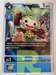 Monmon ® BT1-031 U ® Non Comune ® DIgimon Ver.1.0 ® Inglese  - Picture 1 of 1