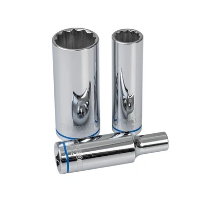 KINCROME 3/8" Drive Metric 12 Points Double Hex Deep Sockets Size 8mm - 22mm - image 1 of 4