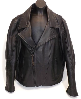 Chaqueta de moto Wilson de cuero PESADA y forro extraíble Thinsulate - XL para hombre Foto 1 de 4