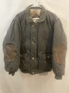 Vintage Cabela's Goose Down Chore Jacket Men’s M Lined Elbow Patches Barn Coat - Picture 1 of 9