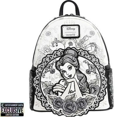 Mini Mochila Loungefly Disney Beauty and The Beast Belle Sketch Exclusiva EE - Imagem 1 de 4