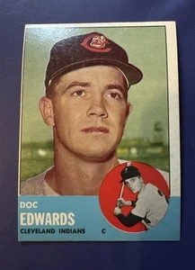 1963 TOPPS #296 DOC EDWARDS CLEVELAND INDIANS PITCHER *FREE SHIPPING* - Picture 1 of 2