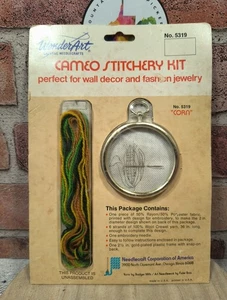 Vintage Needlepoint Kit WonderArt Cameo Stitchery Kit No. 5319 CORN Sealed NOS - Picture 1 of 5