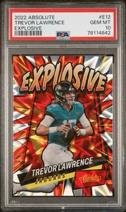 2022 Panini Absolute Trevor Lawrence #E12 EXPLOSIVE PSA 10 - Picture 1 of 3