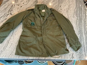 Cappotto vintage anni 60 Air Force US Military M-65 Field Jacket OG-107 lungo med - Foto 1 di 15