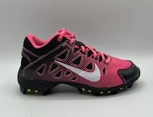 Nike Hyperdiamond Keystone GS Softball Cleats Girls 13 Y Pink Black 684681-600 - Picture 1 of 8
