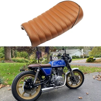 Motorcycle Cafe Racer Seat Flat Saddle For Yamaha XS360 XS400 XS500 XS550 XS600 - Image 1 of 4