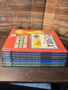 Big Bird's Sesame Street Dictionary Books #1-8 A-Z Complete Set 1981 Hardcover - Picture 1 of 9