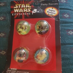 Star Wars Episode 1 Super Bounce Balls On Card 1999 Darth Maul - Picture 1 of 3