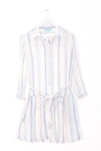 MELISSA ODABASH Vestido babydoll Mujeres Vestido Talla EU 36 blanco-azul - Imagen 1 de 5