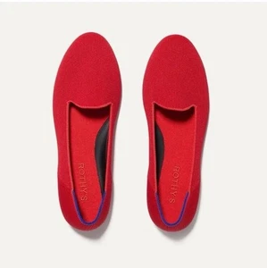 NEW ROTHYS The Lounge Loafer in Bombshell Red CASUAL SHOES SLIP ON SIZE 12 Flats - Picture 1 of 5
