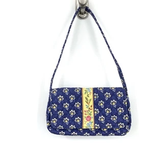 Vera Bradley Handtasche Mini klein Schultertasche Rentner Madison blau Blumenmuster - Bild 1 von 6