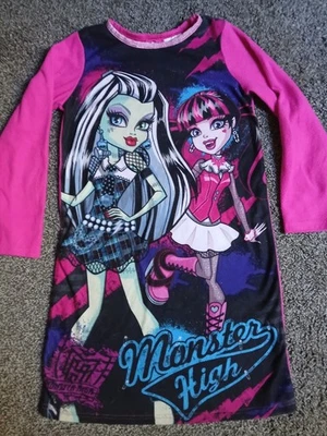 Pijama de franela para niñas Monster High camisón talla 4-5 Foto 1 de 2