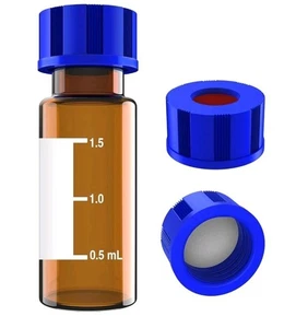 1000pcs 2mL Autosampler HPLC Vials Screw Caps & MCE Gridded Membrane Filters LAB - Picture 1 of 7