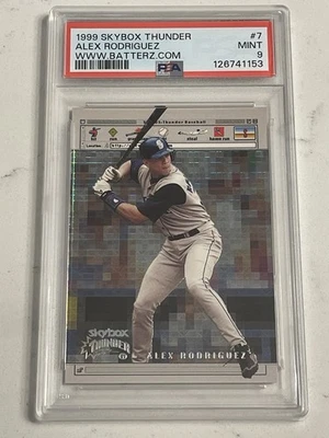 1999 SkyBox Thunder www.batterz.com #WB7 Alex Rodriguez - PSA 9 MINT - Image 1 of 2