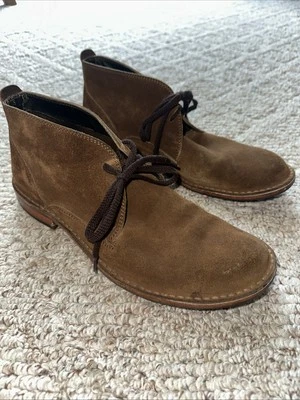 Vero Cuoio 鞋 靴子 男式 9 麂皮棕色 意大利制造 休闲 商务 — 第 1/4 张图片