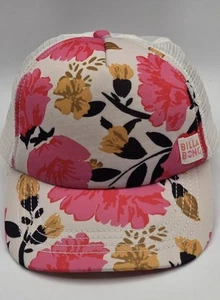Billabong Surf Jugend Blumen Baseballmütze Shenanigans Netz weiß Blumen Druckknopflasche - Bild 1 von 18