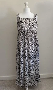 New Look Dress Womens UK 18 Maternity Animal Print Maxi Strappy Sleeve BNWT - Picture 1 of 4