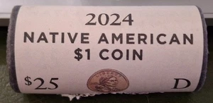 2024 Native American Dollar Rolle Philadelphia und Denver - Bild 1 von 2