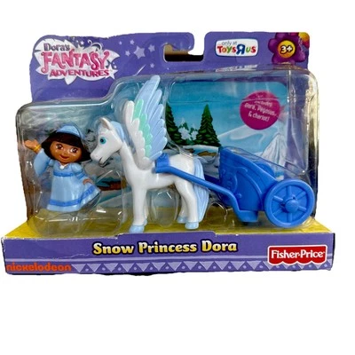 Raro Dora's Fantasy Adventures Snow Princess Dora 2010 Fisher Price Difícil de Encontrar  Foto 1 de 3