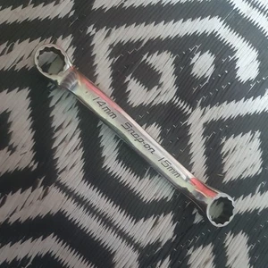 Snap On XSM1415A 14MM x 15MM 12 Point Metric Short 10° Offset Box Wrench NICE - Picture 1 of 5