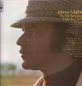 Johnny Mathis First Time Ever LP vinyl UK Cbs 1972 has name written on back - Picture 1 of 3