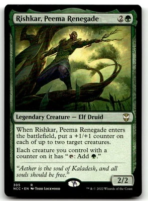 MTG Commander: Streets of New Capenna #305 Rishkar, Peema Renegade NM - Image 1 of 2