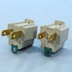 2 Do It Best 5-15 grau 3-polige Stecker Steckdosenadapter 15A 125V 557838 - Bild 1 von 6