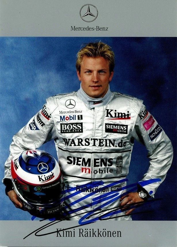 Autogramm, Kimi Räikkönen - Formel 1 Pilot - Team McLaren Mercedes - 2003 - Bild 1 von 1