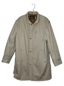 The Mens Store Sears Vtg Trench Coat Quilted Lining Sz. Lg No Hood Made in USA - Picture 1 of 10