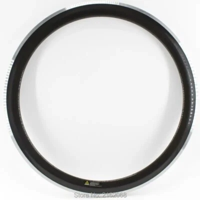 700C Clincher Road Bicycle Rim Carbon Fibre Bike Wheels with Alloy Brake Surface - Image 1 of 4