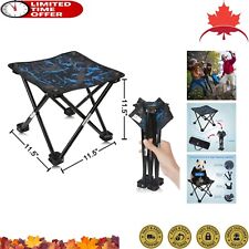 Portable Foldable Mini Camp Stool - Outdoor Folding Chair - Carry Bag Included