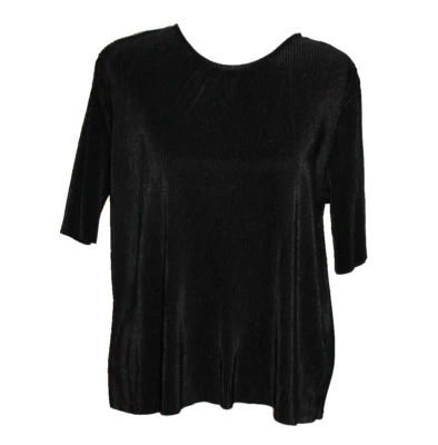 The Fifth Label Black Top Woman's Blouse Ribbed 1/2 Sleeve Size Medium M - Image 1 of 2