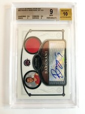ANDREA BARGNANI 2006-07 BOWMAN STERLING AUTO JERSEY RC BGS 9 MINT AU-10 RAPTORS 