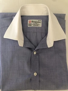 Turnbull & Asser Winchester Shirt French Cuff Made in England Men's Size 16 - Picture 1 of 6