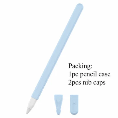 For Apple Pencil 2 Durable Silicone Styluses Pen Cap Colorful Nonslip Case Cov L - Image 1 of 4