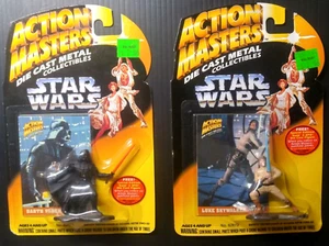 Action Masters Die Cast Star Wars DARTH VADER and LUKE SKYWALKER New  1994 - Picture 1 of 7